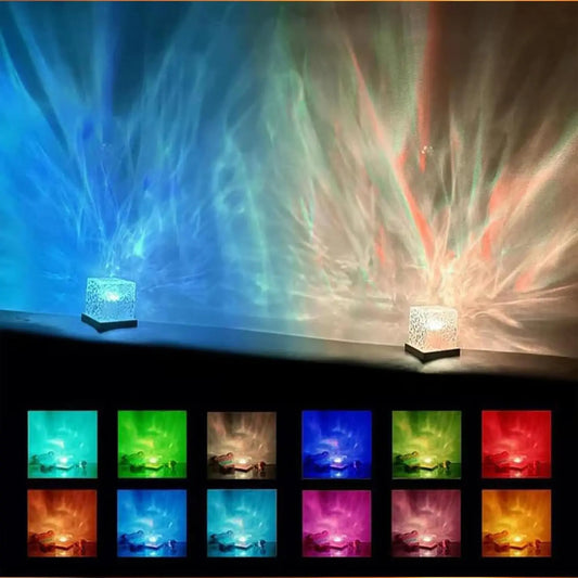 Ocean Wave Projector Light 16 Colors Midnight Aura Aurora Glow Lamp